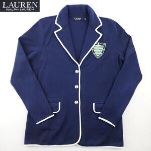 Lauren Ralph Lauren Black Label Blazer Bullion Crest Jacket Women's Large
